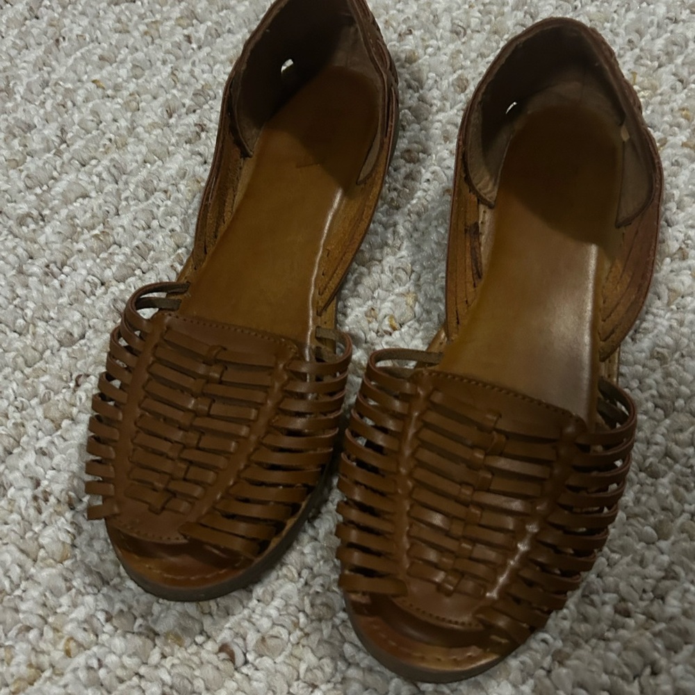 MIA Tan Women's Huarache Flats